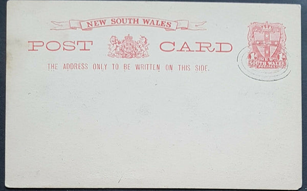 NSW 1d Arms Post Card Greetings from Hawkesbury River Bridge HG 19a CTO