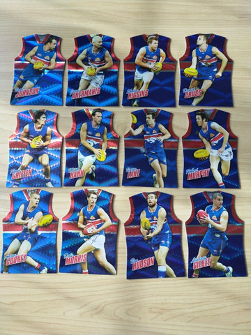 2010 Select Champions Jersey Die Cut Western Bulldogs Team Set Of 12 Cards