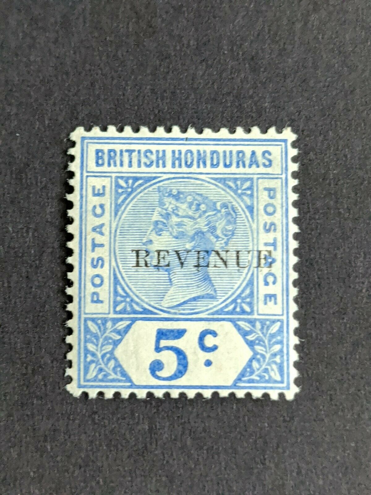 British Honduras 5c Revenue Postage Stamp Mint