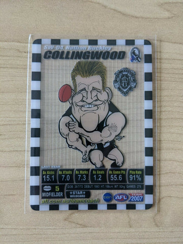 2007 Teamcoach Trophy Star Wildcard Nathan Buckley Collingwood Brownlow Medal