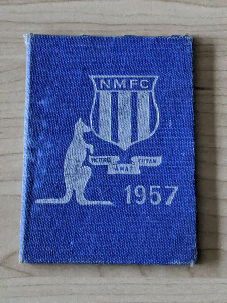 VFL 1957 North Melbourne Kangaroos Junior Season Members Ticket