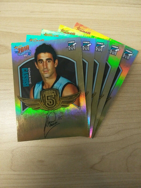 2010 Select Champions Gold Force Signature Team Set Of 5 Cards Port Adelaide