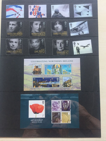 GB Great Britain 2008 Royal Mail Stamp Collectors Pack. Includes Years Issues.