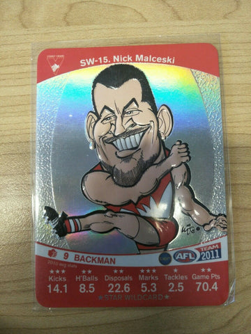 2011 Teamcoach Star Wildcard Nick Malceski Sydney Swans SW-15
