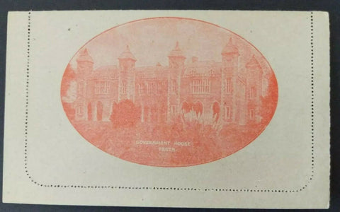 Australia Letter Card 2d KGV Government House Perth postal stationery LC 49-56E