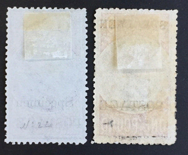 NSW Australian States 1887-90 10/- £1 long types OS Specimen Part OG Fine Stamps