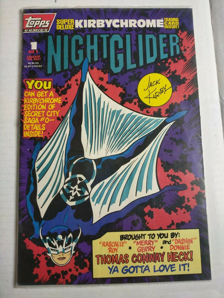 Topps Comics 1993 Nightglider 1 of 1 in original packaging with trading card