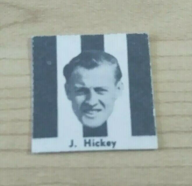 VFL 1956 Argus Newspaper Fireside Footballers Collingwood J Hickey Football Card