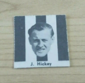 VFL 1956 Argus Newspaper Fireside Footballers Collingwood J Hickey Football Card