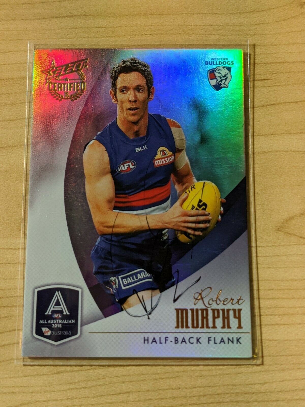 2016 Select Certified All Australian Robert Murphy Hand Signed Card Bulldogs