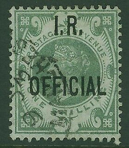 GB Great Britain SG O15 Inland Revenue Official 1/- green Used