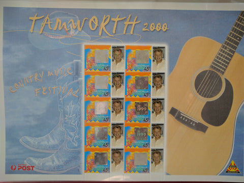 Australia Post - Tamworth 2000 45c Personalised Stamp Sheet