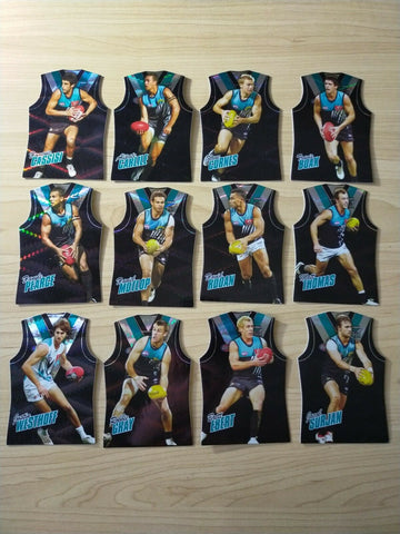 2010 Select Champions Jersey Die Cut Port Adelaide Team Set Of 12 Cards