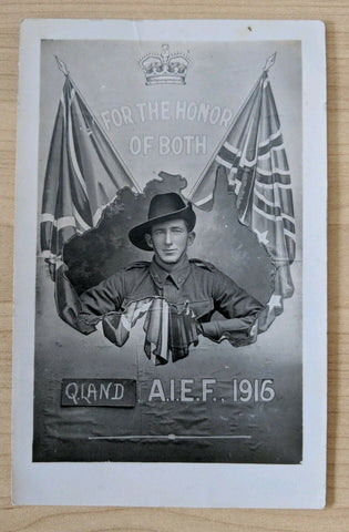 Australia Egypt 1916 WWI Postcard AIEF For The Honour Of Both Kodak Australia
