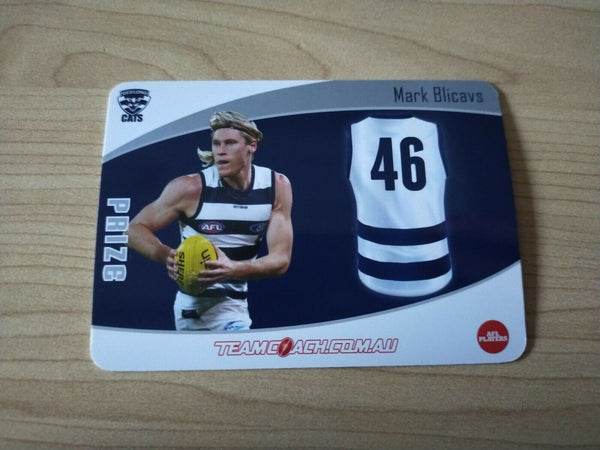 2020 Teamcoach Prize Football Card Mark Blicavs Geelong P-07a