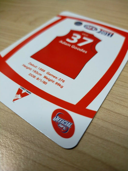 2011 Teamcoach Prize Cards Team Set ERROR CARDS NOT EMBOSSED Sydney