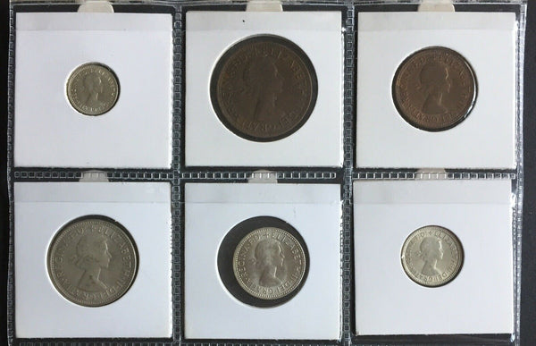 Australia 1959 Pre Decimal 6 Coin Set  IDEAL BIRTHDAY GIFT