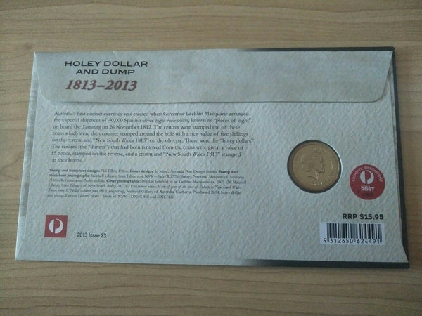 2013 Australian $1 Holey And Dump PNC 1st Day Issue