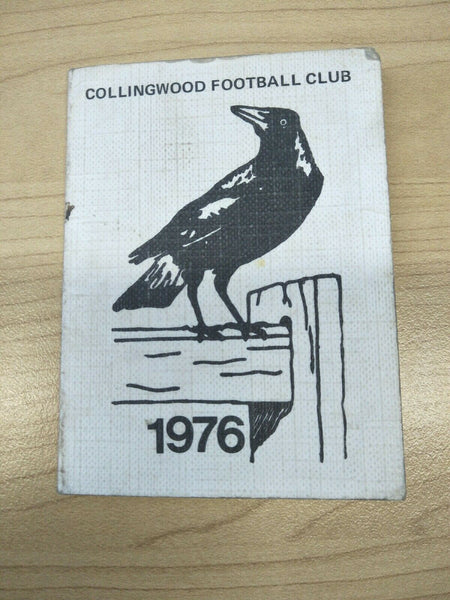 VFL 1976 Collingwood Football Club Season Ticket No. 555