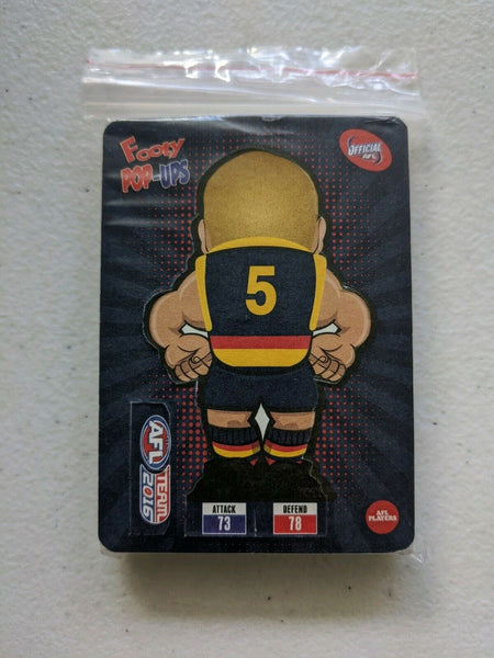 2016 AFL TEAMCOACH GLOW POP UPS Complete Set - (GPU1 - 18)