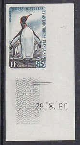 French Antarctic Territory TAAF SG 15  85f Penguin Imperforate