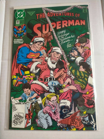 DC 487 February 1992 The Adventures of Superman Comic