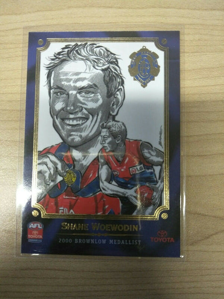 2006 Select Brownlow Sketch Card Shane Woewodin Melbourne Demons