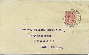 Cook Islands 1922 Cover to New Zealand with Q Makea Takau 1d red