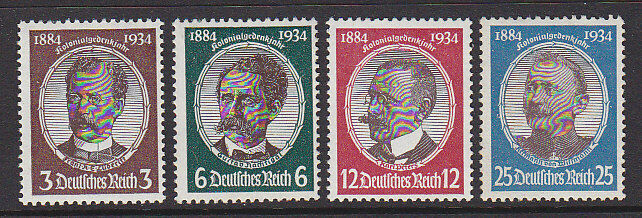Germany SG 537-40 1934 German Colonizers Michel 540-543. MLH and MUH