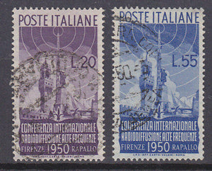 Italy SG 749/50 International Radio Conf. Florence Used