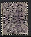 NSW Australian States SG 236a "10d violet perforated OS NSW Used
