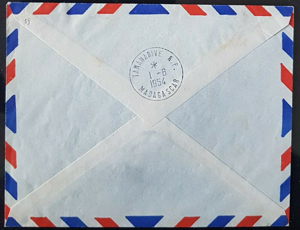 Madagascar French colonies 1954 15f Joffre  SG  FDC