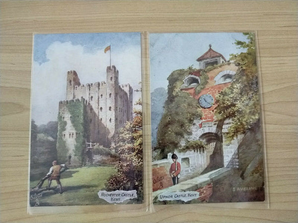 England Vintage Postcard Tuck's Post Card English Castles Set of 6
