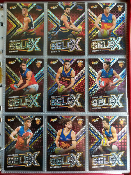 2018 AFL Select Footy Stars SELEX cards x111 FULL COMPLETE SET ALL TEAMS