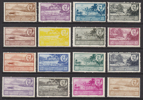 Spanish Guinea Spanish Colonies Spain SG 331/46 Set of 16 MLH