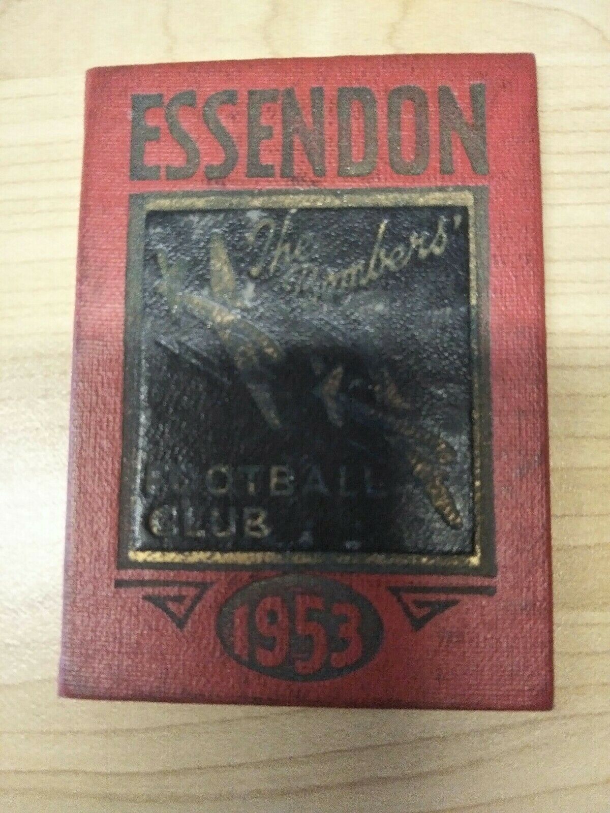 VFL 1953 Essendon Football Club Membership Season Ticket No. 4550