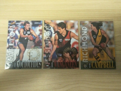 1996 Select AFL Promotional Card Set 3 Cards