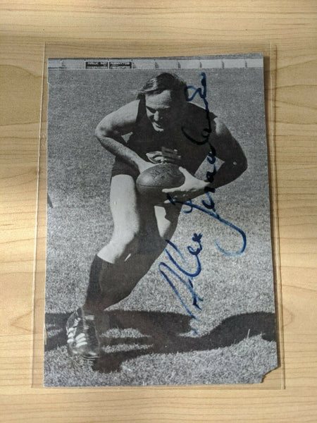 Australian Football Carlton Alex Jesaulenko Signed Cutout Picture