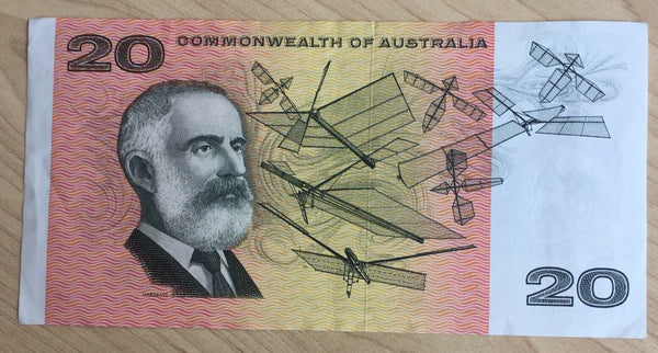 Commonwealth Of Australia 1966 R401 $20 Coombs Wilson Banknote  Extremely Fine
