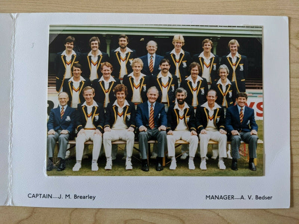 Cricket 1979-80 England Tour Of Australia & India Christmas Card Team Photo