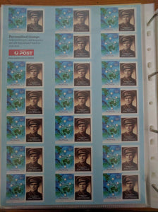 Australia Post 50c Personalised Stamp Sheet - Raymond Paull