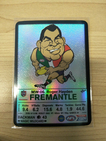 2009 Teamcoach Magic Wildcard Roger Hayden Fremantle MW-06