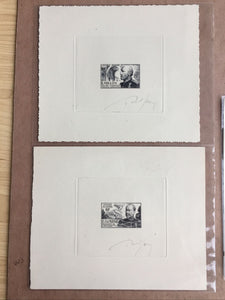 Algeria 1954 Military Health Service Artist Signed Die Proofs Set of 3 SG325/7