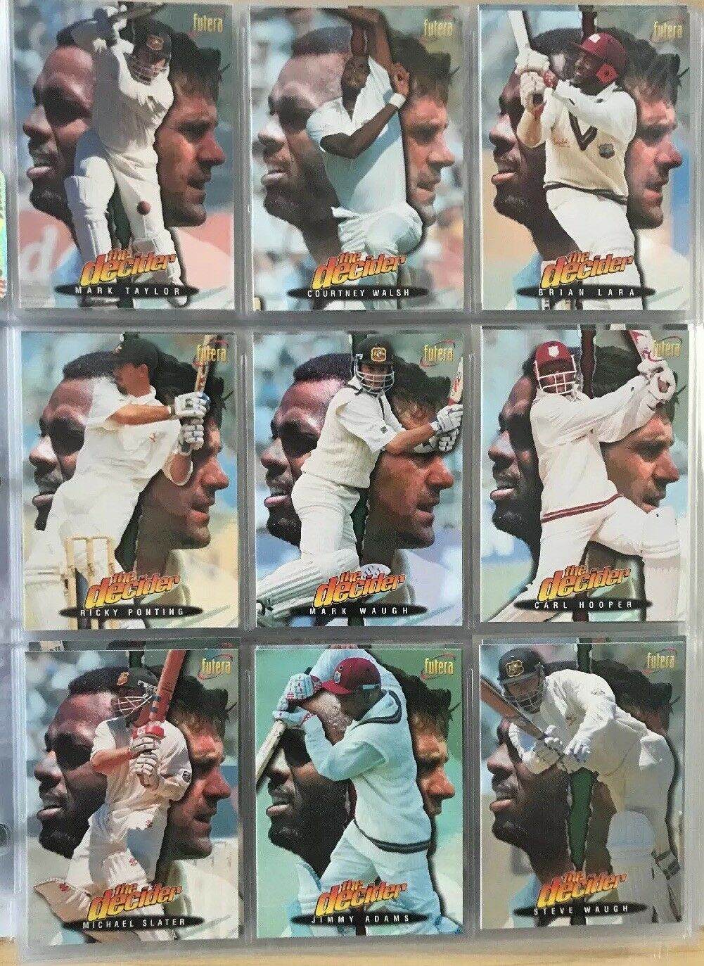 Futera The Decider 1996 Cricket Card Collection Full Set