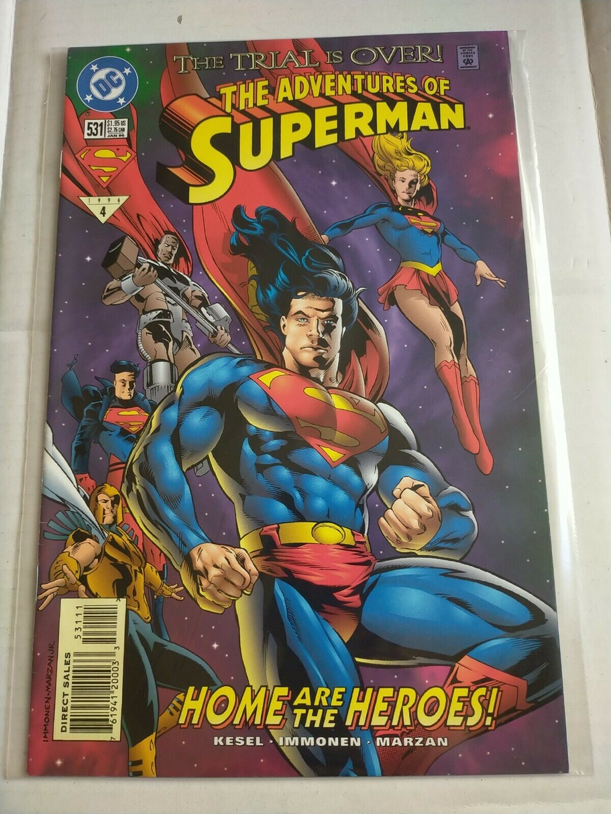 DC 531 January 1996 The Adventures of Superman Comic