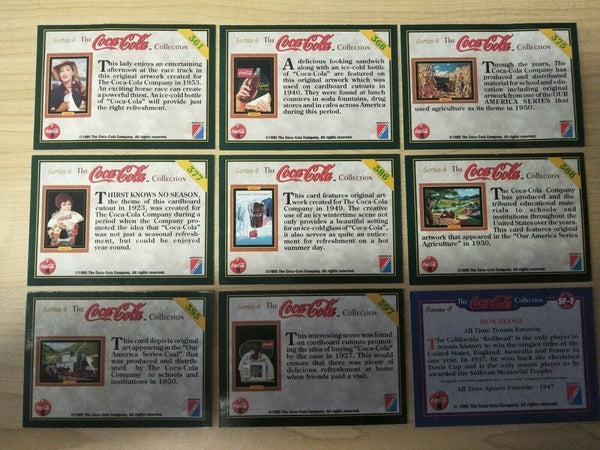 Coca-Cola 1995 Collection of 18 different Series 4 cards