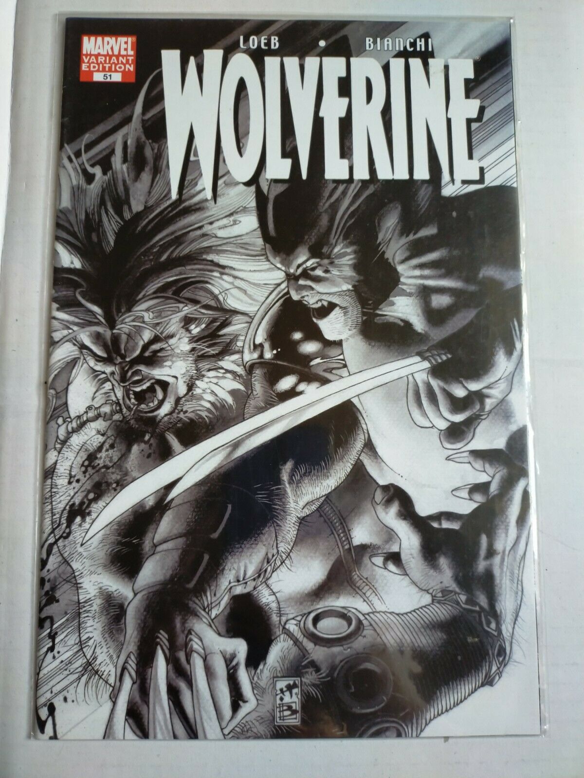 Marvel Comic Book Wolverine No.51 Variant Edition