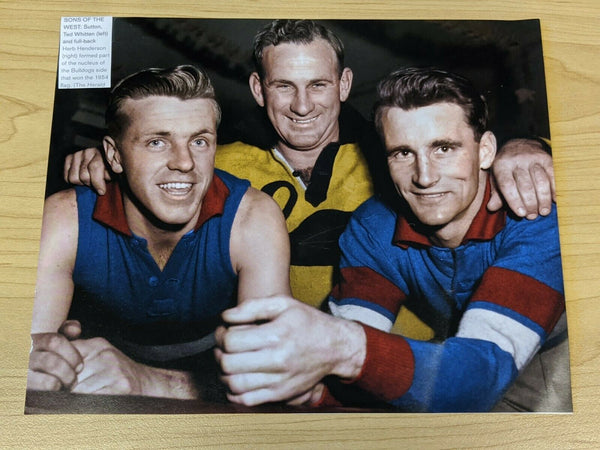 Footscray Football Club Pictures & Signature of 1954 Premiership Charlie Sutton