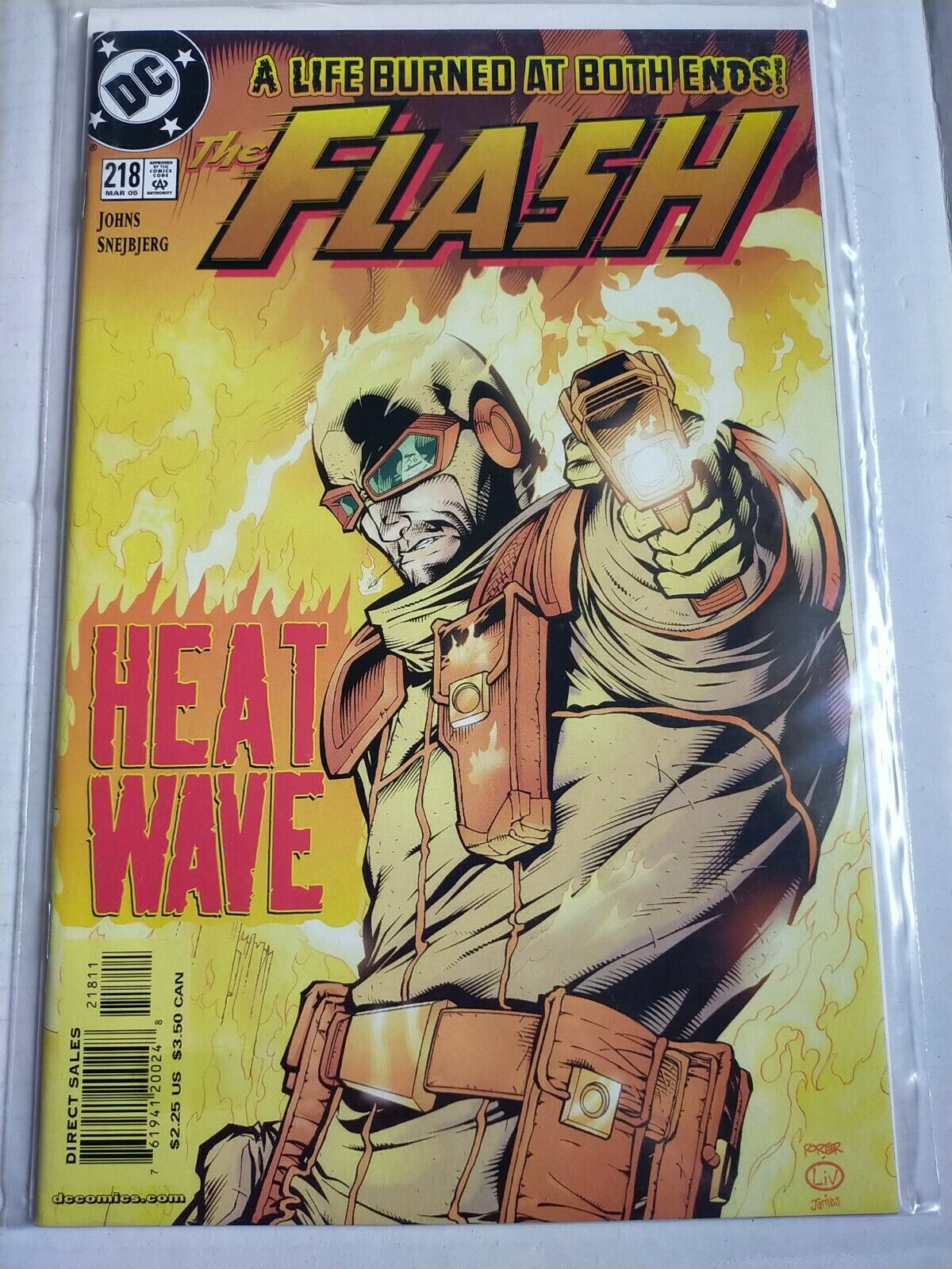 DC 2005 March #218 The Flash Comic Heat Wave