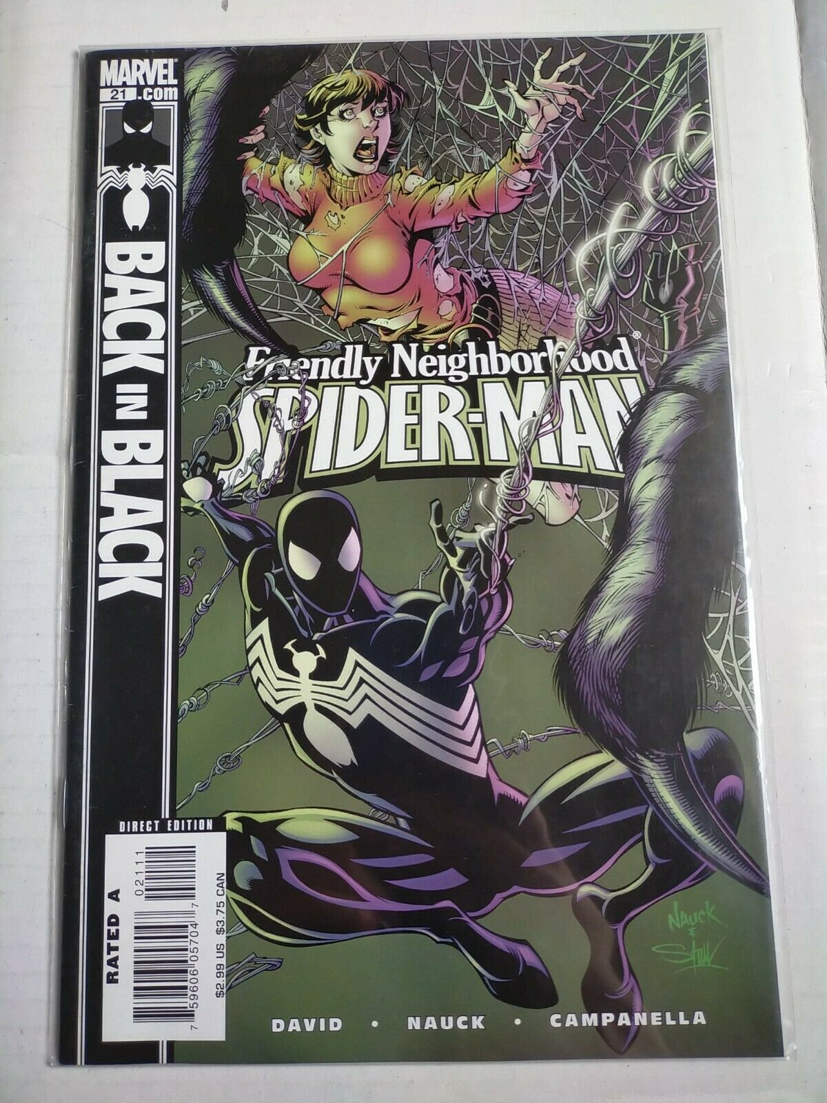 Marvel 2007 #21 Friendly Neighbourhood Spider-Man Comic Back In Black